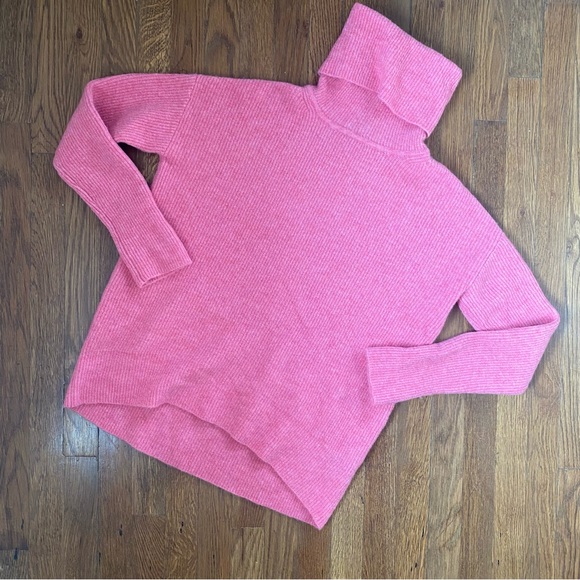 Theory Wool Karenia Turtleneck Stratus Cloud Sweater - Picture 2 of 5